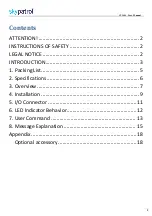 Preview for 4 page of Gosafe skypatrol SP5600 User Manual