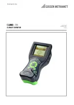 Gossen MetraWatt CLIMO FM Operating Instructions Manual preview