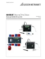 Gossen MetraWatt DIN VDE 0701 Operating Instructions Manual preview