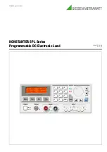 Gossen MetraWatt K852A Operating Instructions Manual preview