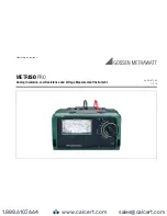 Preview for 1 page of Gossen MetraWatt M550R Operating Instructions Manual