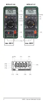 Preview for 2 page of Gossen MetraWatt METRA HIT 16I/L Operating Instructions Manual