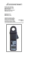 Gossen MetraWatt METRACLIP 41 Operating Instructions Manual preview