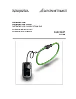 Preview for 1 page of Gossen MetraWatt METRAFLEX 3000 Operating Instructions Manual