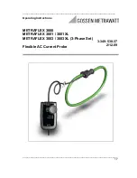 Preview for 17 page of Gossen MetraWatt METRAFLEX 3000 Operating Instructions Manual