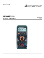 Gossen MetraWatt METRAHIT WORLD Operating Instructions Manual preview