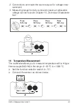 Предварительный просмотр 23 страницы Gossen MetraWatt METRALINE DM 41 Operating Instructions Manual