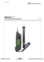 Gossen MetraWatt Metraline ZCheck Operating Instructions Manual preview