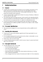 Preview for 4 page of Gossen MetraWatt PROFITEST H+E EASY CHECK Operating Instructions Manual