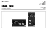 Preview for 1 page of Gossen MetraWatt R2600 Operating Instructions Manual