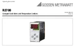 Preview for 1 page of Gossen MetraWatt R2700 Operating Instructions Manual