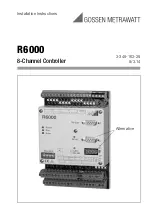 Preview for 1 page of Gossen MetraWatt R6000 Installation Instructions Manual