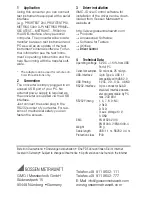 Preview for 2 page of Gossen MetraWatt RS232-USB Operating Instructions