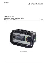 Preview for 1 page of Gossen MetraWatt SECULIFE ST PRO Manual