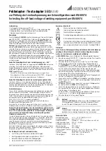 Gossen MetraWatt SECULOAD Operating Instructions preview