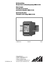 Preview for 1 page of Gossen MetraWatt SINEAX U 539 Operating Instructions Manual