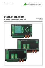 Gossen MetraWatt U1601 Operating Instructions Manual preview