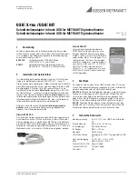 Gossen MetraWatt USB HIT Operating Instructions предпросмотр