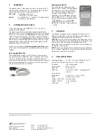 Предварительный просмотр 2 страницы Gossen MetraWatt USB HIT Operating Instructions