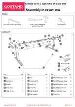 Предварительный просмотр 3 страницы GoStand 1 Series Assembly Instructions Manual