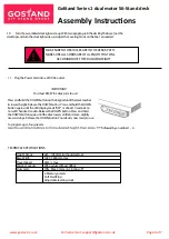 Предварительный просмотр 6 страницы GoStand 1 Series Assembly Instructions Manual