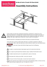 GoStand 2 Series Assembly Instructions Manual preview