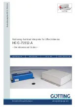 Preview for 1 page of Gotting HG G-71912-A Manual