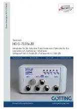 Preview for 1 page of Gotting HG G-7335 ZB Series Manual