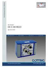 Предварительный просмотр 1 страницы Gotting HG G-84300ZD Manual