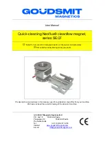 Goudsmit Neoflux SECF Series User Manual предпросмотр