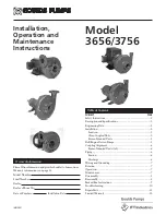 Goulds Pumps 3656 Installation, Operation And Maintenance Instructions предпросмотр