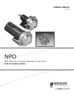 Preview for 1 page of Goulds NPO Product & Training Manual