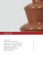 Предварительный просмотр 2 страницы Gourmet Gadgetry Retro Diner Chocolate Fountain Instruction Manual