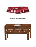 Предварительный просмотр 1 страницы Gourmet Guru Grill Guru Vintage Table Assembly Instructions Manual