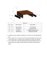 Предварительный просмотр 5 страницы Gourmet Guru Grill Guru Vintage Table Assembly Instructions Manual