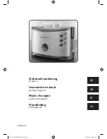 Preview for 1 page of Gourmet Maxx Toaster Instruction Manual