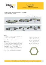 Govaplast Play Bench Hexagonal 260 User Manual preview