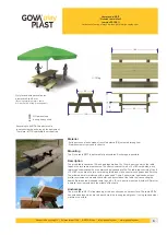 Govaplast Play Picknick Table Maxi User Manual preview