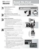 GoVideo R6640 Read Me First preview