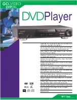 Preview for 1 page of GoVideo Sonic Blue DVP745 Specifications