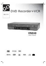 GoVideo VR4940 User Manual preview