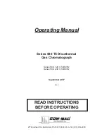 Gow-Mac 580 series Operating Manual preview