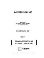 Предварительный просмотр 1 страницы Gow-Mac 5900 Series Operating Manual