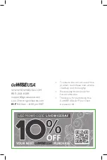 Preview for 8 page of GoWISE USA GWA0080 User Manual