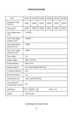 Preview for 6 page of GoWISE Power Tech-On PS1001 User Manual