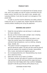 Preview for 8 page of GoWISE Power Tech-On PS1001 User Manual