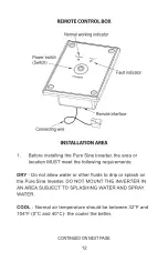 Preview for 13 page of GoWISE Power Tech-On PS1001 User Manual