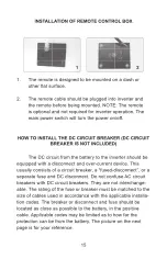 Preview for 16 page of GoWISE Power Tech-On PS1001 User Manual