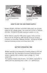 Preview for 21 page of GoWISE Power Tech-On PS1001 User Manual