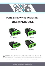 GoWISE PS1007 User Manual preview